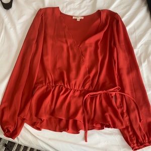 Red blouse